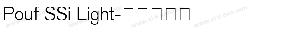 Pouf SSi Light字体转换